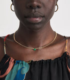 Anita Ko yellow gold and emerald choker 40.5cm, imported from the UK