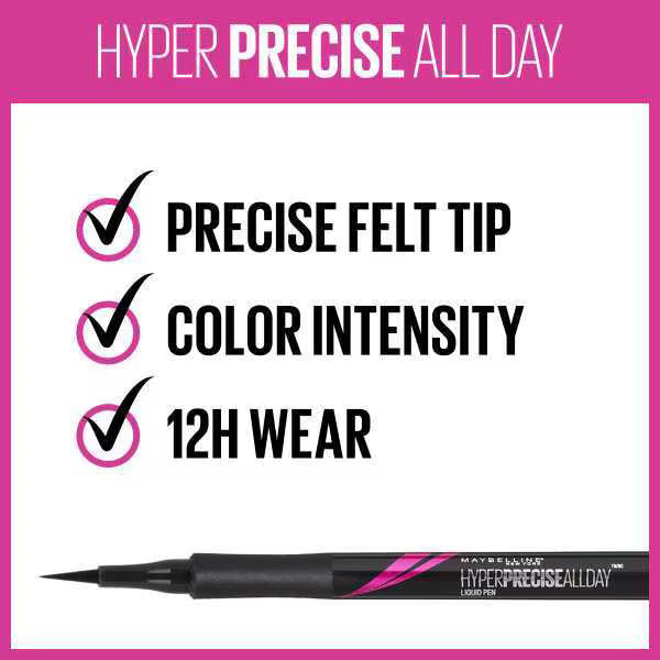 Maybelline Hyper Precise eyeliner matte black, imported from the UK