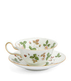 Wedgwood Wild Strawberry teacup and saucer (British brand)