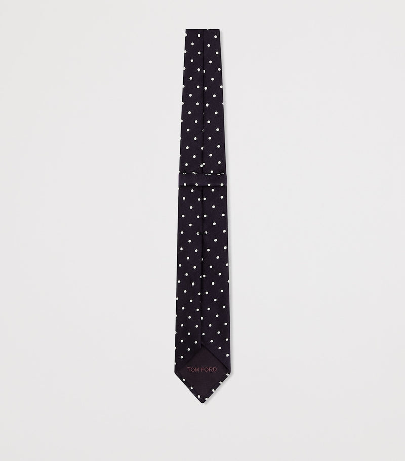 TOM FORD silk polka dot tie - British product
