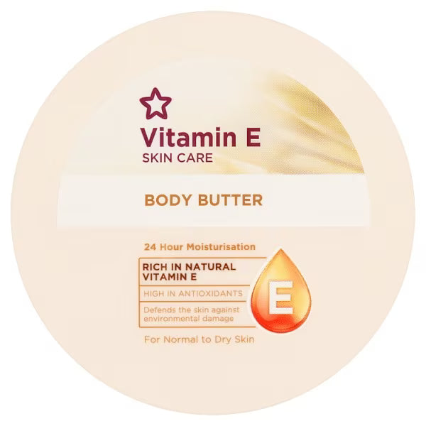 Superdrug Vitamin E Body Butter 200ml (British brand)