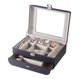 Superdrug Livingandhome Stylish Jewellery Storage Box with Watch Slots- Buy online at McGrocer