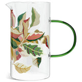 Habitat Sanderson National Trust Berries glass jug green handle (British brand)