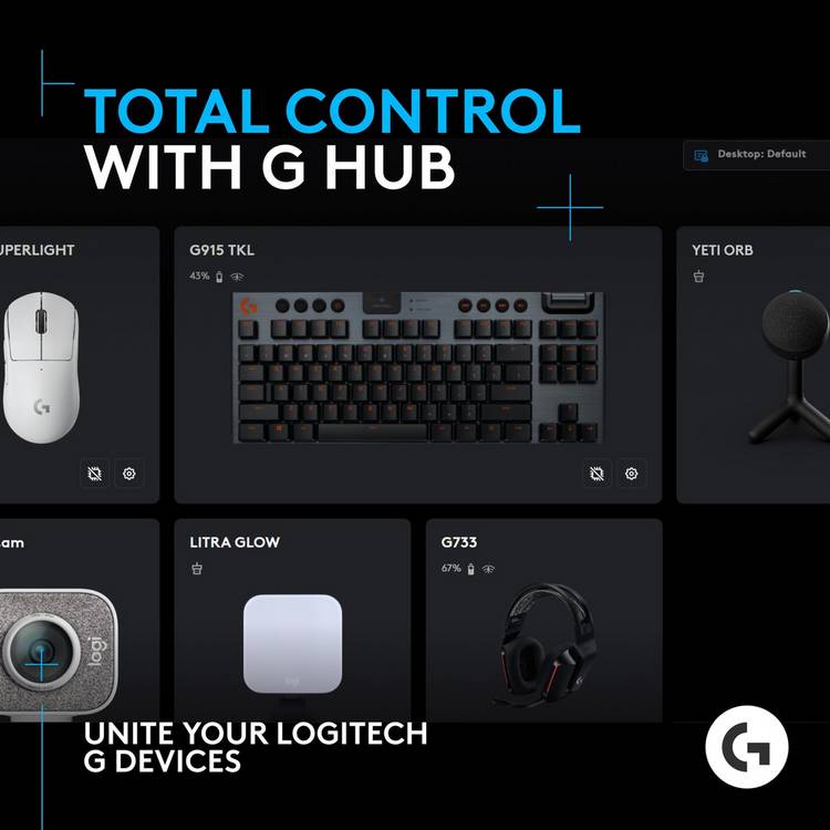 Logitech Yeti Orb RGB gaming microphone, UK version