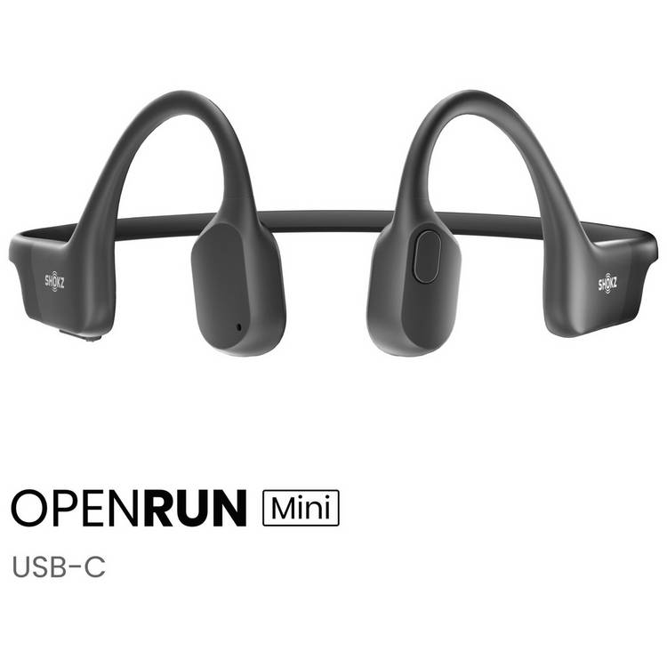 Shokz OpenRun Mini wireless bone conduction headphones, imported from the UK