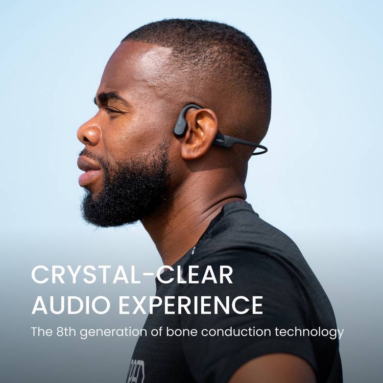 Shokz OpenRun Mini wireless bone conduction headphones, imported from the UK