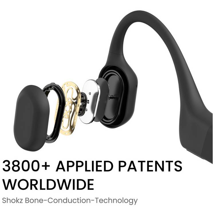 Shokz OpenRun Mini wireless bone conduction headphones, imported from the UK