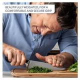 Tefal Jamie Oliver 6-piece knife set acacia wood block, imported from the UK