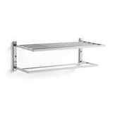 Habitat wall mounted towel rail and shelf chrome 63cm - British product