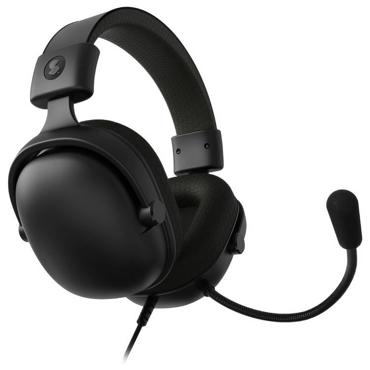 Styletech wired PC headset black with mic - British product