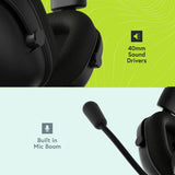 Styletech wired PC headset black with mic - British product