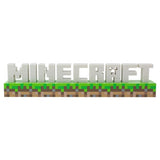 Minecraft logo LED night light green plastic base, imported from the UK