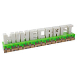 Minecraft logo LED night light green plastic base, imported from the UK