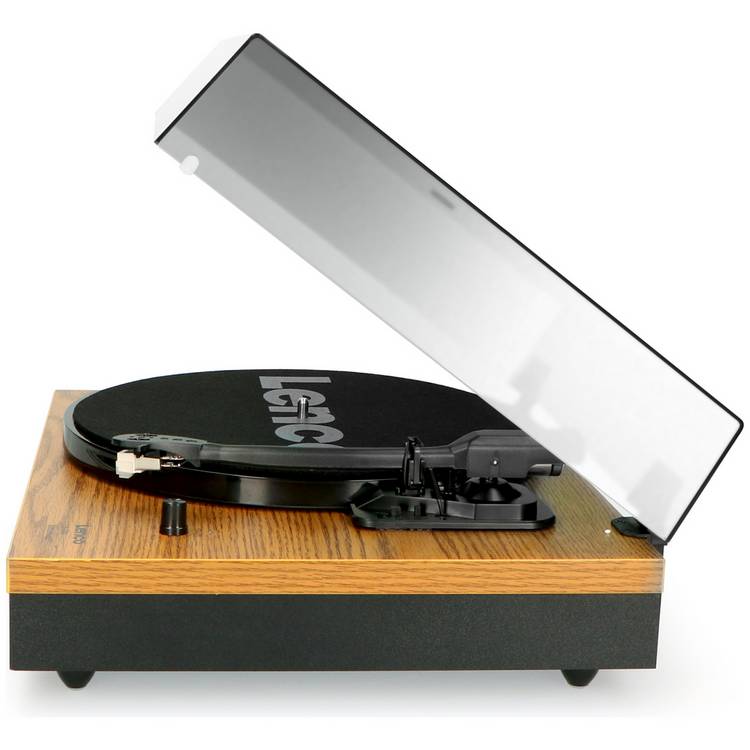 Lenco LS-300WD belt-drive turntable oak finish (British brand)