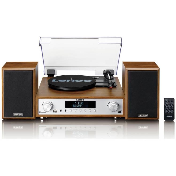 Lenco belt-drive turntable oak finish, UK version