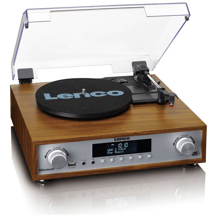 Lenco belt-drive turntable oak finish, UK version