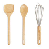 Argos Designed by Sebastian Conran Beech Wood 3 Piece Utensil Set- Buy online at McGrocer