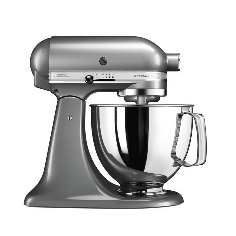 KitchenAid Artisan Stand Mixer silver 4.8L - British product