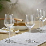 Habitat ribbed white wine glasses set of 4, imported from the UK