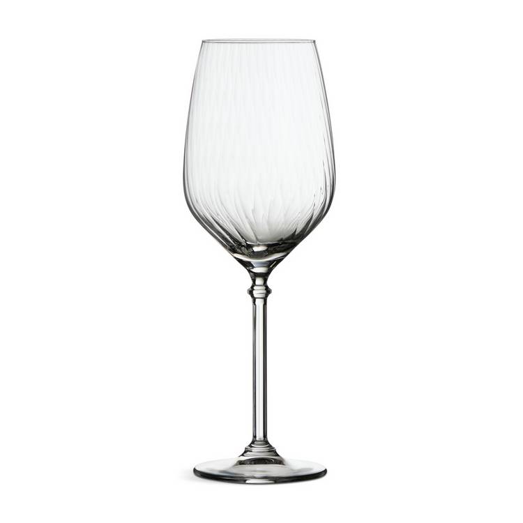 Habitat ribbed white wine glasses set of 4, imported from the UK