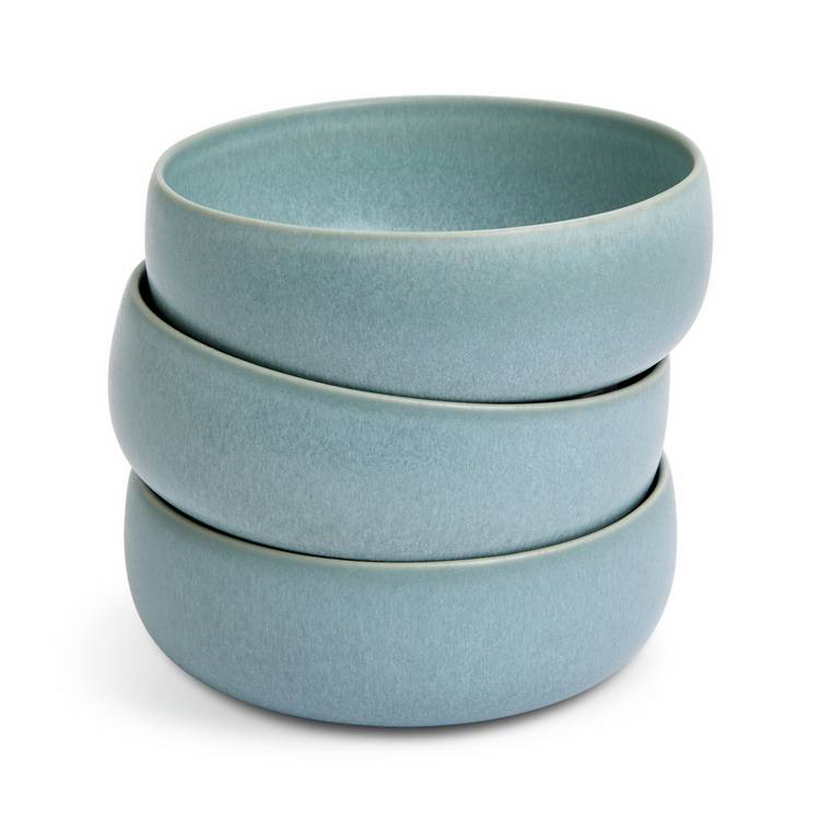 Habitat stoneware nibble bowls blue, imported from the UK