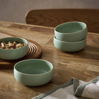 Argos Habitat 3 Piece Reactive Stoneware Nibble Bowls - Green- Buy online at McGrocer