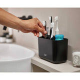 Joseph Joseph large toothbrush caddy black (British brand)