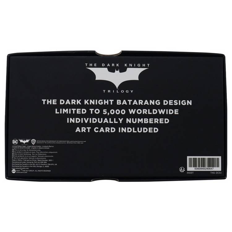 DC Batman Batarang limited edition replica with stand (British brand)