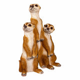 Evergreen hand-painted resin meerkat statue, imported from the UK