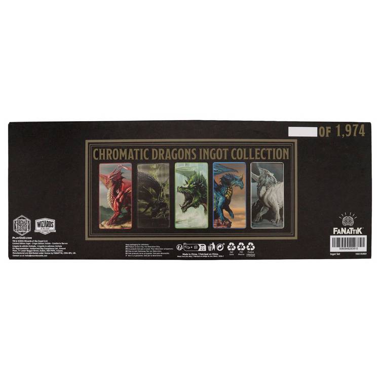 Dungeons & Dragons chromatic dragon ingot set limited edition - British product