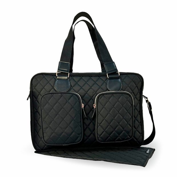 My Babiie changing bag black quilted - British product