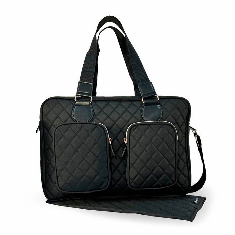 My Babiie changing bag black quilted - British product