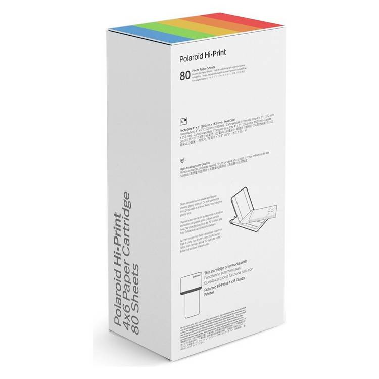 Polaroid Hi-Print 4x6 cartridge paper 80 sheets, UK version