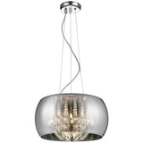 Impex Potenza chrome pendant light 28cm UK version