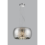 Impex Potenza chrome pendant light 28cm UK version