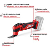 Einhell Varrito cordless multifunctional tool 18V (British brand)