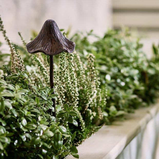Garden by Sainsburys hand-painted mushroom stake light H30cm, UK version