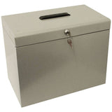 Argos Cathedral A4 Metal File Box - Grey- Buy online at McGrocer