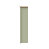 GFW Lancaster shoe storage cabinet green and oak, UK version