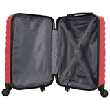 Featherstone 4-wheel hard cabin suitcase red - British product