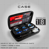 Red Dragon Iceman darts case with accessories - British product