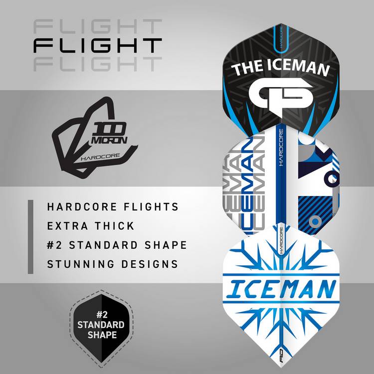 Red Dragon Iceman darts case with accessories - British product