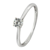 Argos Revere 9ct White Gold Cubic Zirconia Engagement Ring - K- Buy online at McGrocer