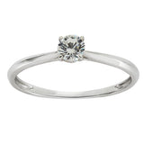 Revere engagement ring 9ct white gold cubic zirconia size K (British brand)