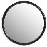 Habitat black round wall mirror 60cm (British brand)