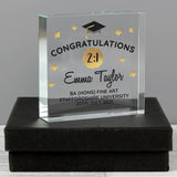 Argos Personalised Message Graduation Crystal Token Ornament 7.5x7.5x1.8cm- Buy online at McGrocer