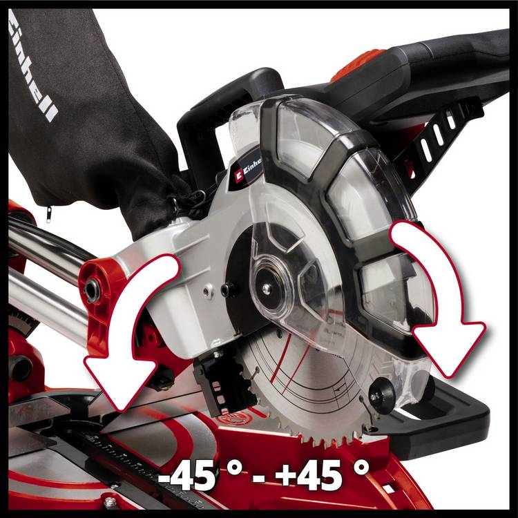 Einhell 1600W Dual Sliding Mitre Saw with 210mm blade, UK version