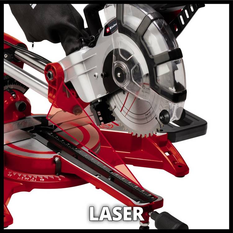 Einhell 1600W Dual Sliding Mitre Saw with 210mm blade, UK version