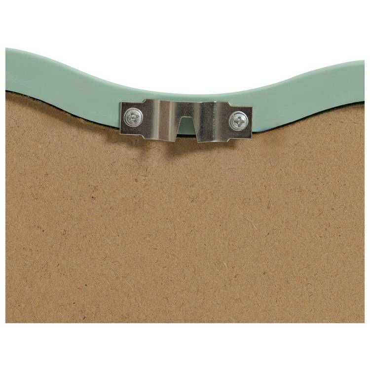Habitat green wavy wall mirror 60x57cm, UK version