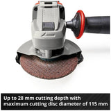 Einhell Power X-Change cordless angle grinder 18V, UK version